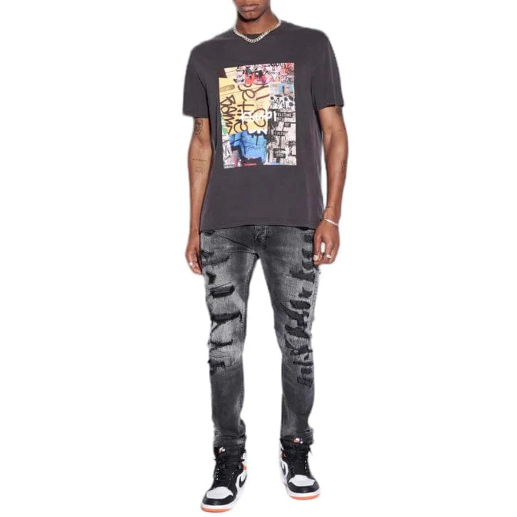 Ksubi Kulture Kash SS Tee (Faded Black) MFA23TE020 - Image 3