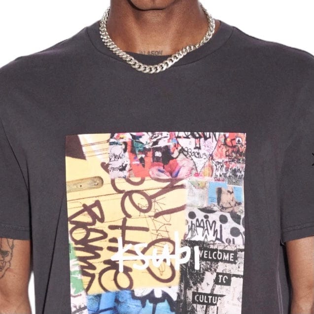 Ksubi Kulture Kash SS Tee (Faded Black) MFA23TE020 - Image 4