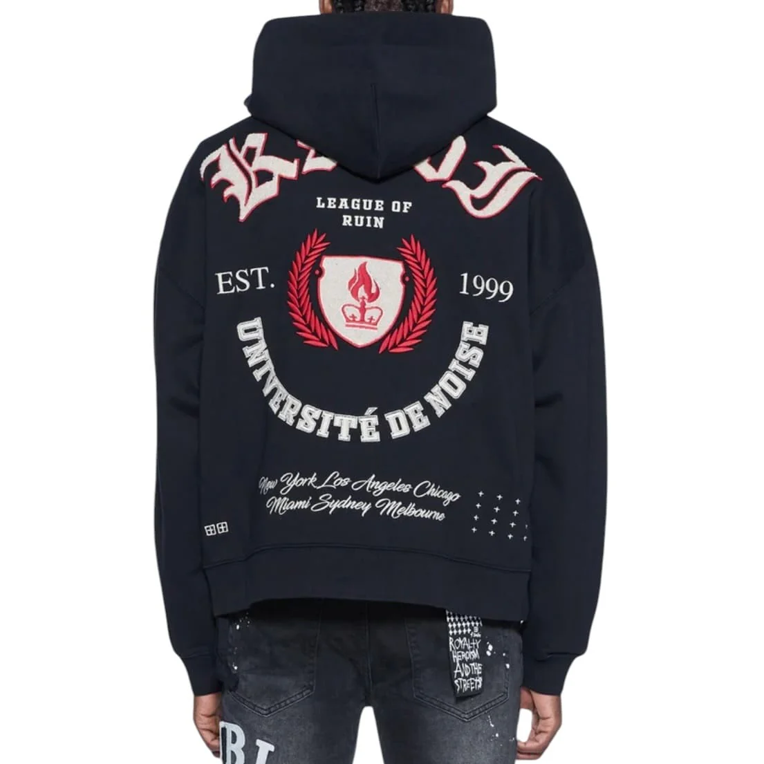 Ksubi League Ekcess Zip Hoodie (Jet Black) MSP26FL002 - Image 2