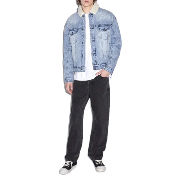 Ksubi Oh G Sherpa Jacket (Mid Blue) MPS24JK013 - Image 4