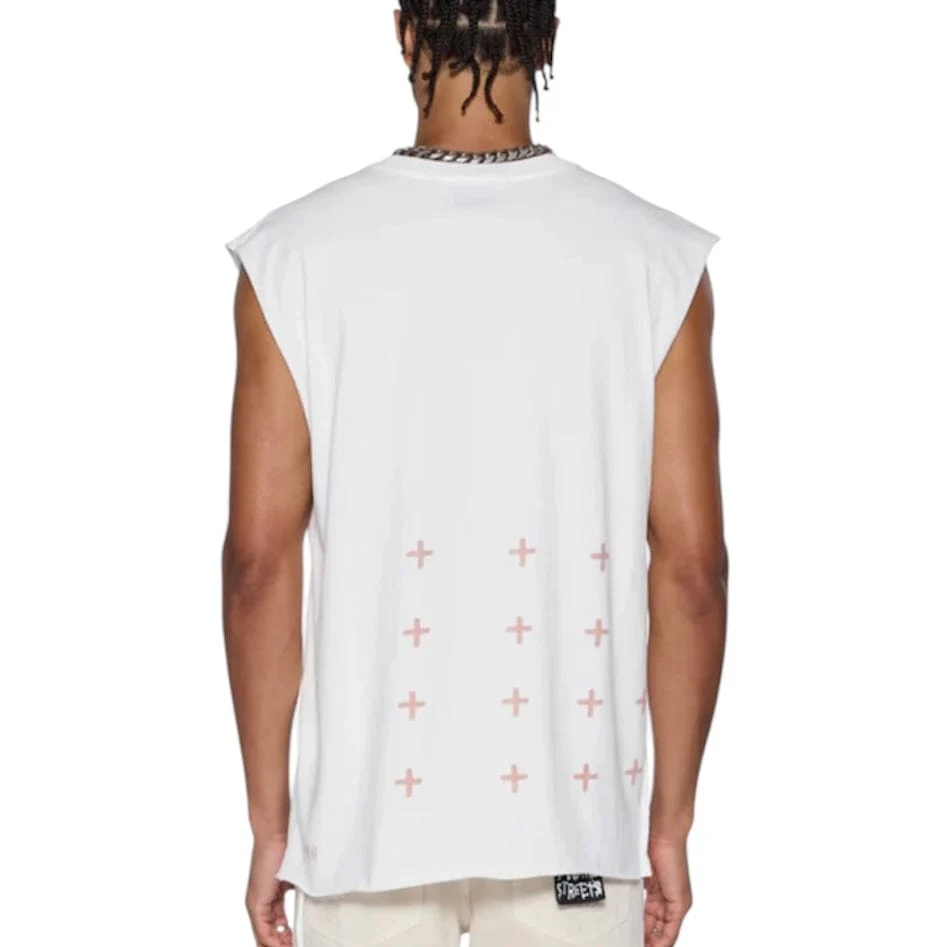 Ksubi Paradiso Cut Off Tee (Vintage White) MPF25TA002 - Image 2