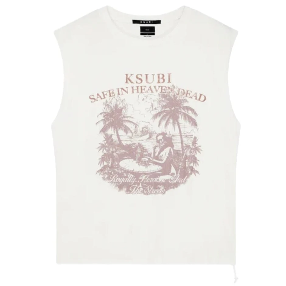 Ksubi Paradiso Cut Off Tee (Vintage White) MPF25TA002 - Image 4