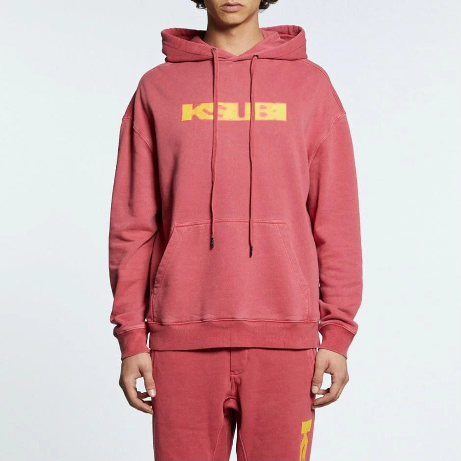 Ksubi Pixel Sign Biggie Sundown Hoodie (Red) MSP23FL014 - Image 2
