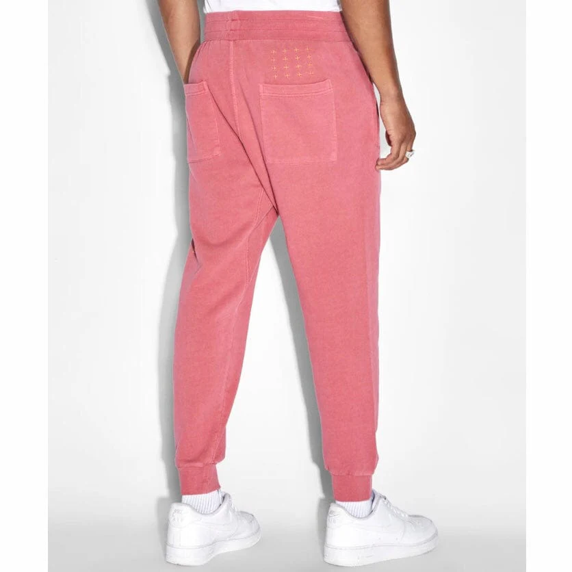 Ksubi Pixel Sign Restore Trak Sundown Sweatpants (Red) MSP23PA007 - Image 4