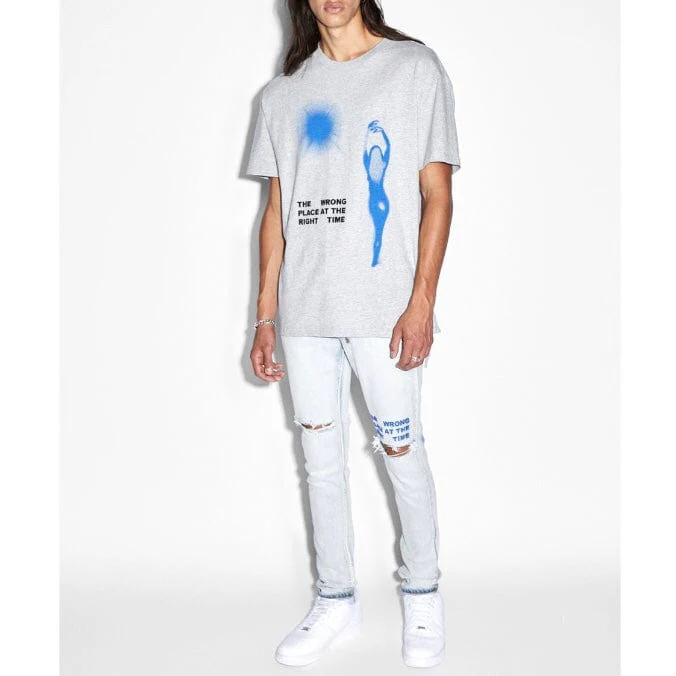 Ksubi Right Time Biggie SS Tee (Grey Marle) MPF23TE004 - Image 3