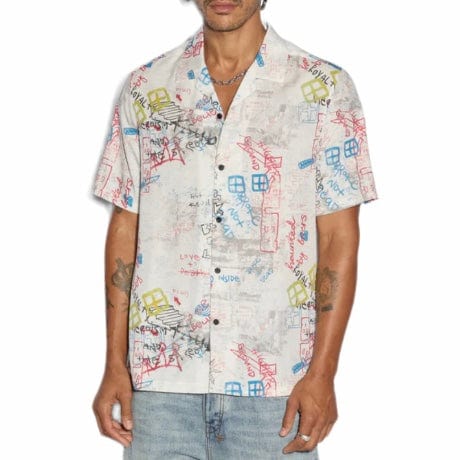 Ksubi Skrawler Resort Short Sleeve Shirt (White) MPF24SH017 - Image 2