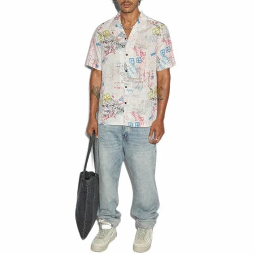 Ksubi Skrawler Resort Short Sleeve Shirt (White) MPF24SH017 - Image 4