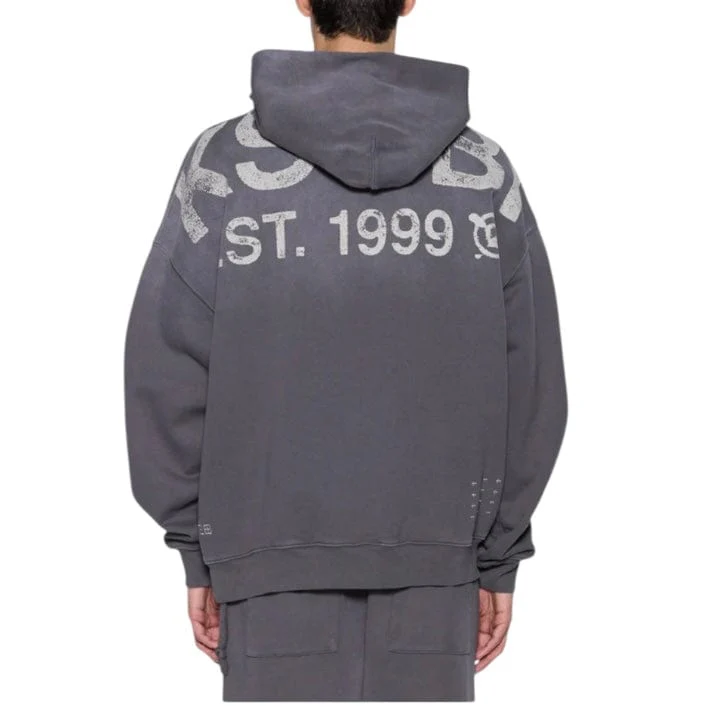 Ksubi State Ekcess Hoodie (Charcoal Fade) MFA25FL003 - Image 2