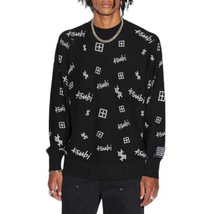 Ksubi Trash Box Knit Crew (Black) MSP24KW007 - Image 2