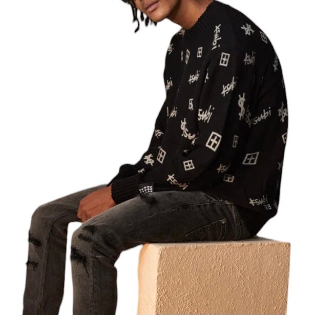 Ksubi Trash Box Knit Crew (Black) MSP24KW007 - Image 4