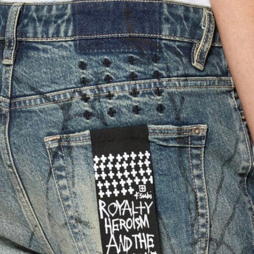 Ksubi Van Winkle Gasoline Lies Denim (Mid-Blue Stone Wash) MPS25DJ015 - Image 4