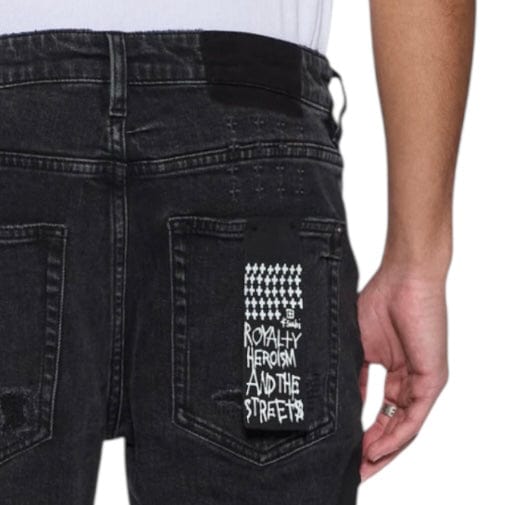Ksubi Van Winkle Led Denim Jean (Black Rockstar Repair) MFA25DJ032 - Image 3