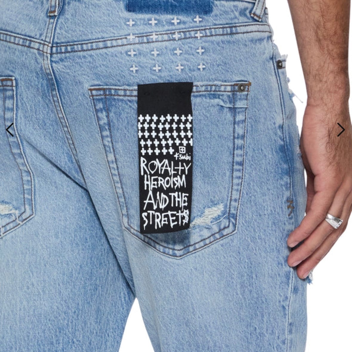 ksubi Van Winkle Painter Repair Denim (Medium Stone Wash) MPF25DJ003 - Image 3