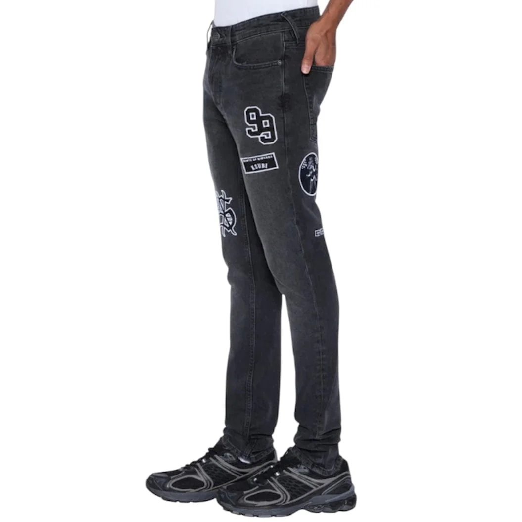 Ksubi Van Winkle Roadhouse Denim Jean (Black Patched) MPF25DJ009 - Image 2