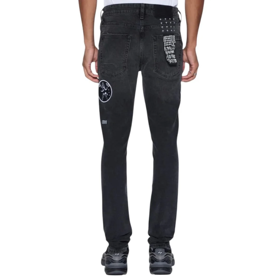 Ksubi Van Winkle Roadhouse Denim Jean (Black Patched) MPF25DJ009 - Image 3