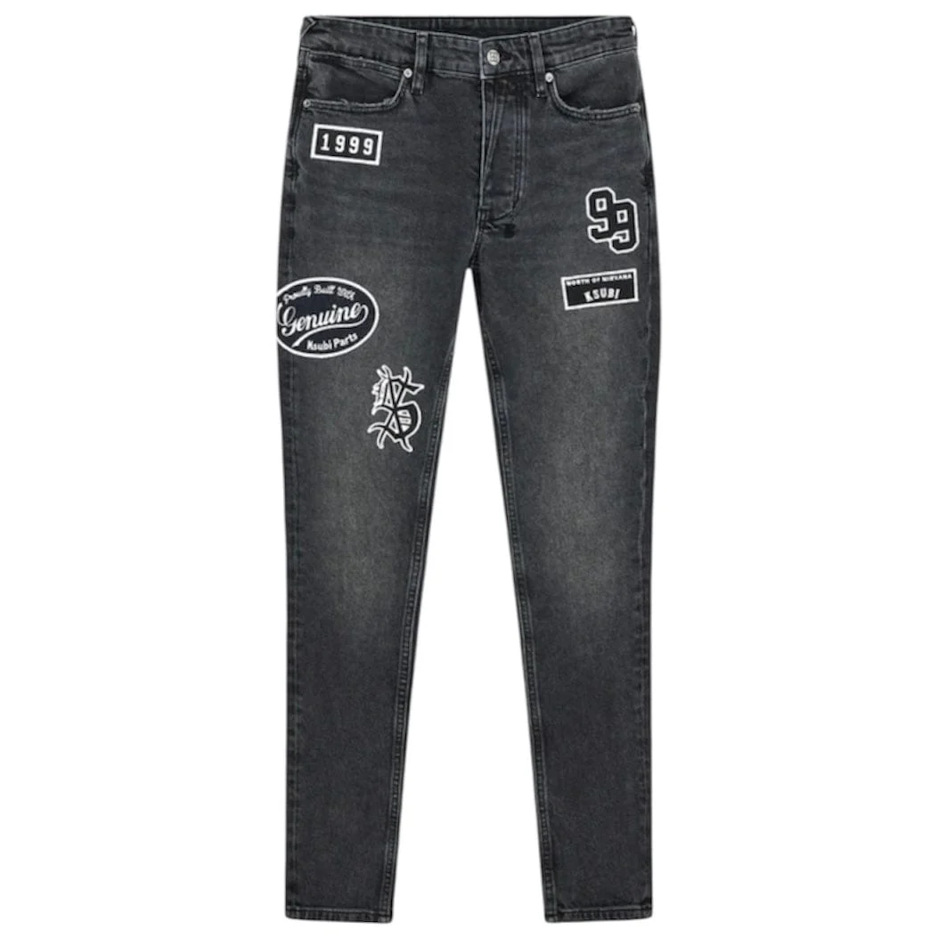 Ksubi Van Winkle Roadhouse Denim Jean (Black Patched) MPF25DJ009 - Image 5