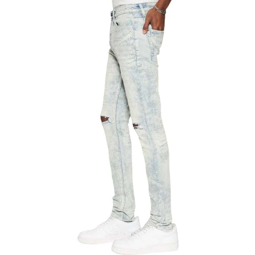 Ksubi Van Winkle Stencil Legacy Denim (Indigo) MFA24DJ014 - Image 2