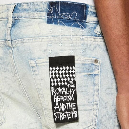 Ksubi Van Winkle Stencil Legacy Denim (Indigo) MFA24DJ014 - Image 5
