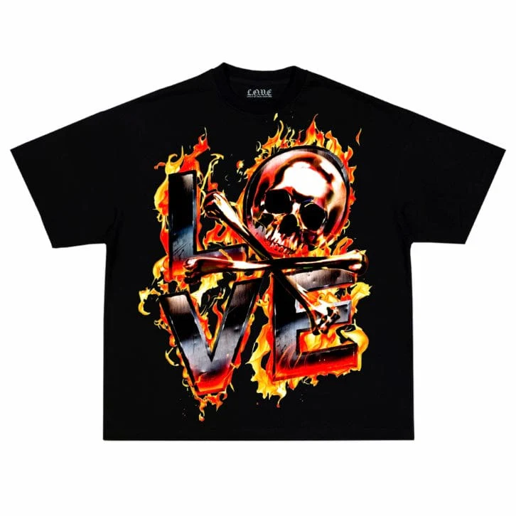 L.o.v.e Cross Bones T Shirt (Black)