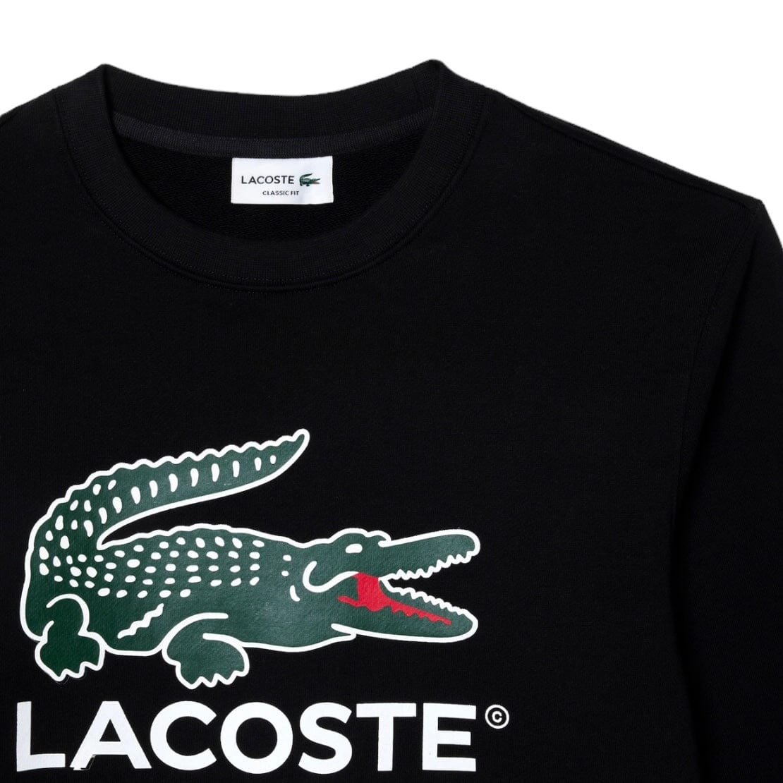 Lacoste Classic Fit Fleece Sweatshirt (Black) SH1281-51 - Image 2