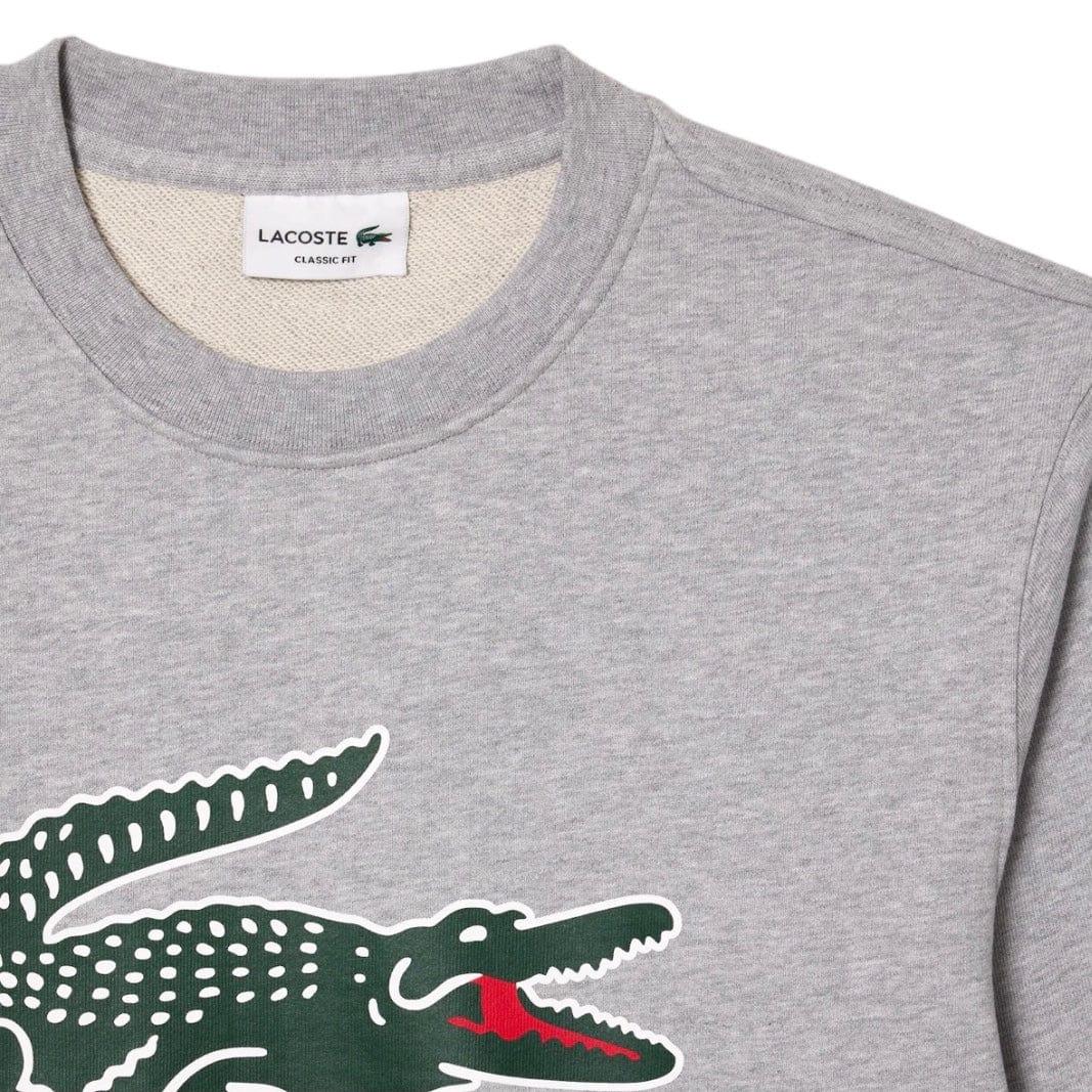 Lacoste Classic Fit Fleece Sweatshirt (Grey Chine) SH1281-51 - Image 2