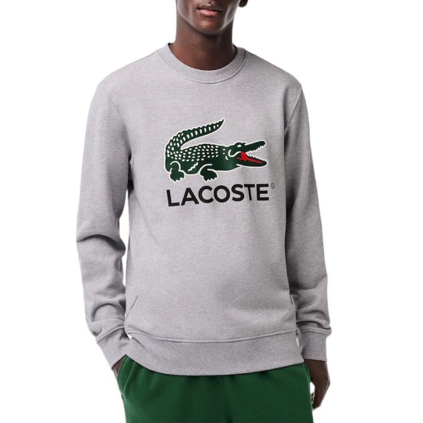 Lacoste Classic Fit Fleece Sweatshirt (Grey Chine) SH1281-51 - Image 4