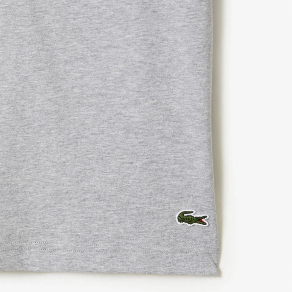 Lacoste Cotton Jersey Print T Shirt (Grey Chine) TH5070-51 - Image 3