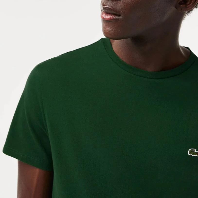 Lacoste Crew Neck Pima Cotton Jersey T Shirt (Green) TH6709-51 - Image 4
