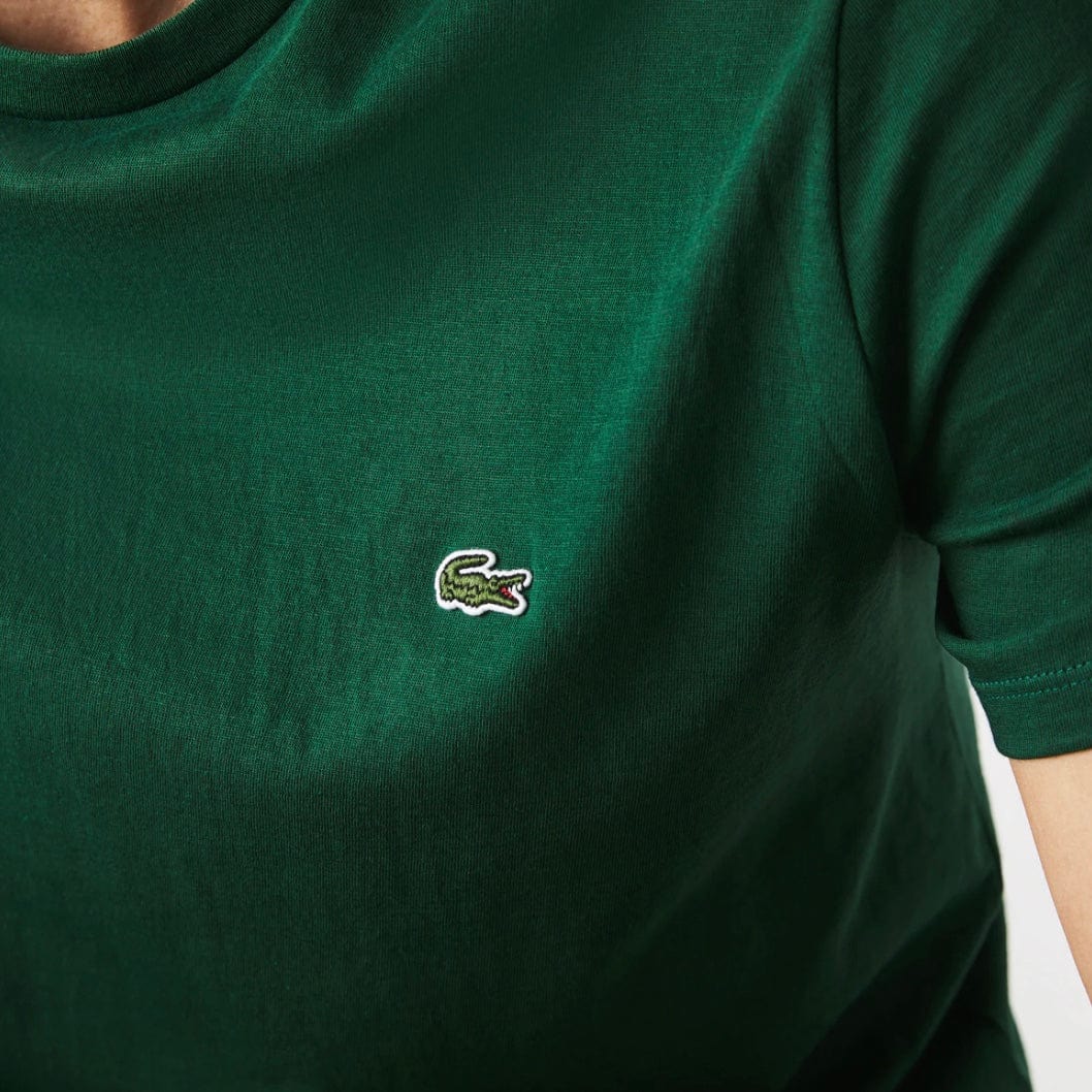 Lacoste Crew Neck Pima Cotton Jersey T Shirt (Green) TH6709-51 - Image 6
