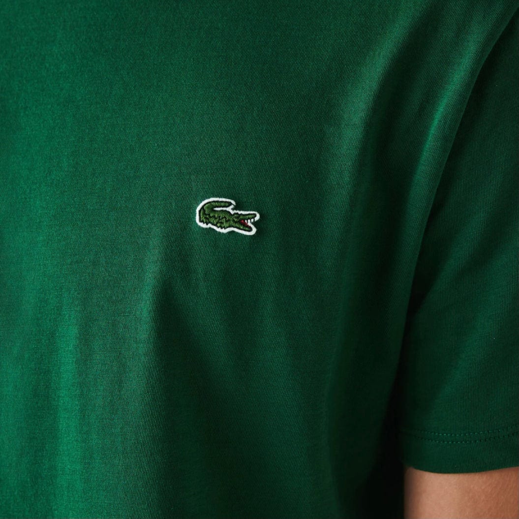 Lacoste Crew Neck Pima Cotton Jersey T Shirt (Green) TH6709-51 - Image 7