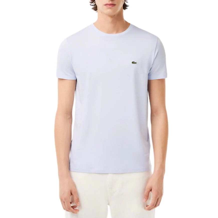 Lacoste Crew Neck Pima Cotton Jersey T Shirt (Light Blue) TH6709-51 - Image 3