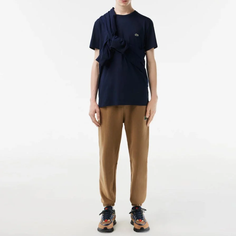 Lacoste Crew Neck Pima Cotton Jersey T Shirt (Navy) TH6709-51 - Image 7