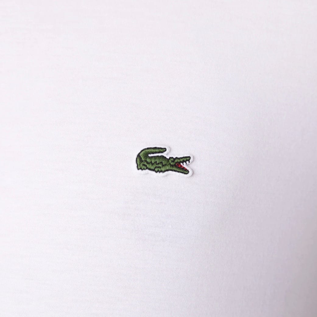 Lacoste Crew Neck Pima Cotton Jersey T Shirt (White) TH6709-51 - Image 6