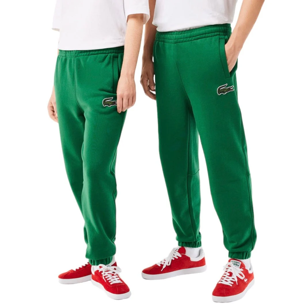Lacoste Fleece Trackpants (Green) XH0075-51 - Image 6
