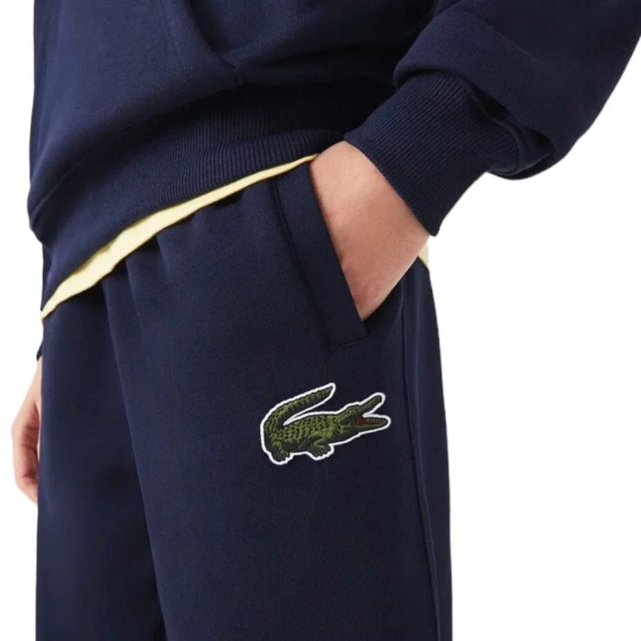 Lacoste Fleece Trackpants (Navy) XH0075-51 - Image 3