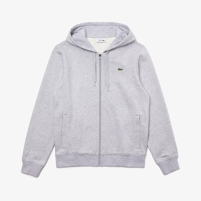 Lacoste Full Zip Hoodie (Grey) SH1551 - Image 5