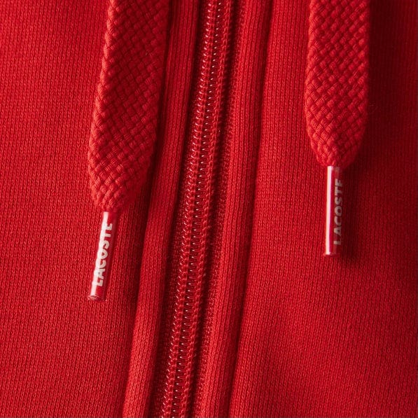 Lacoste Full Zip Hoodie (Red) - Image 4