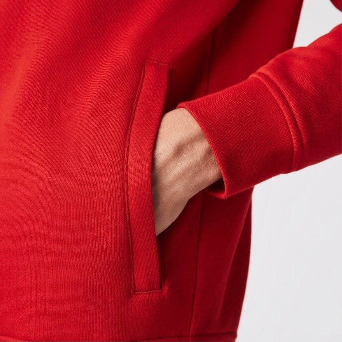 Lacoste Full Zip Hoodie (Red) - Image 5