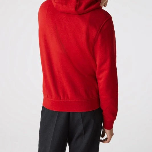 Lacoste Full Zip Hoodie (Red) - Image 6