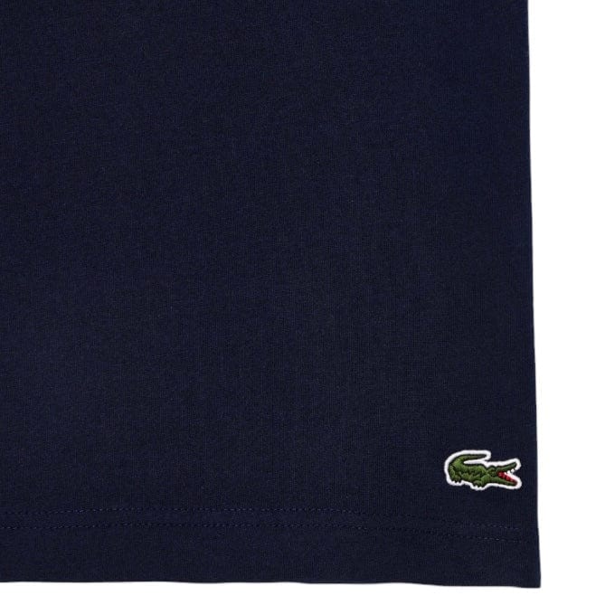 Lacoste Jersey Signature Print Tee (Navy Blue) TH1285-51 - Image 3