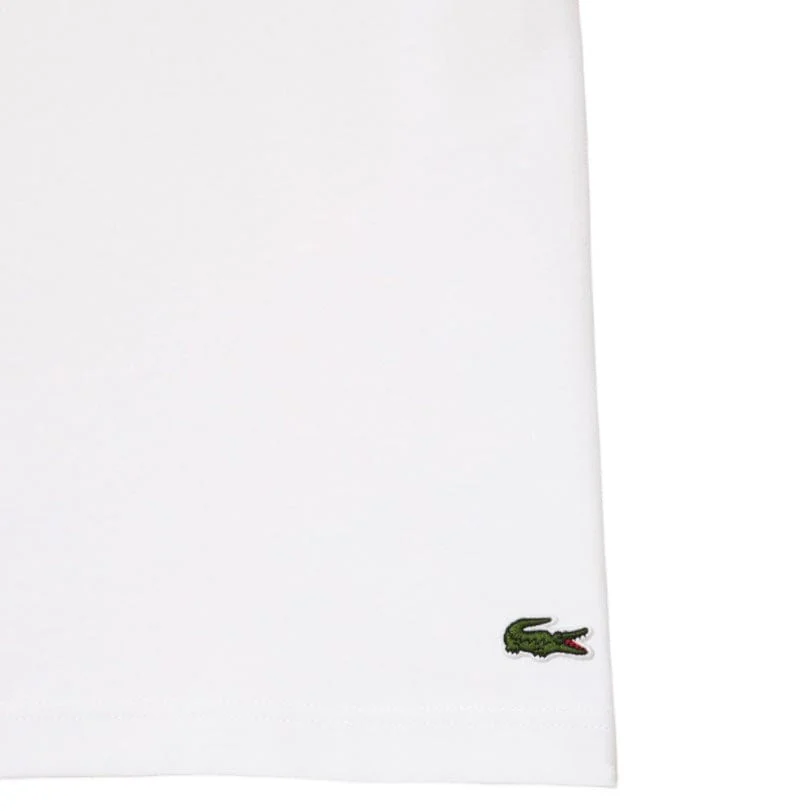 Lacoste Jersey Signature Print Tee (White) TH1285-51 - Image 3