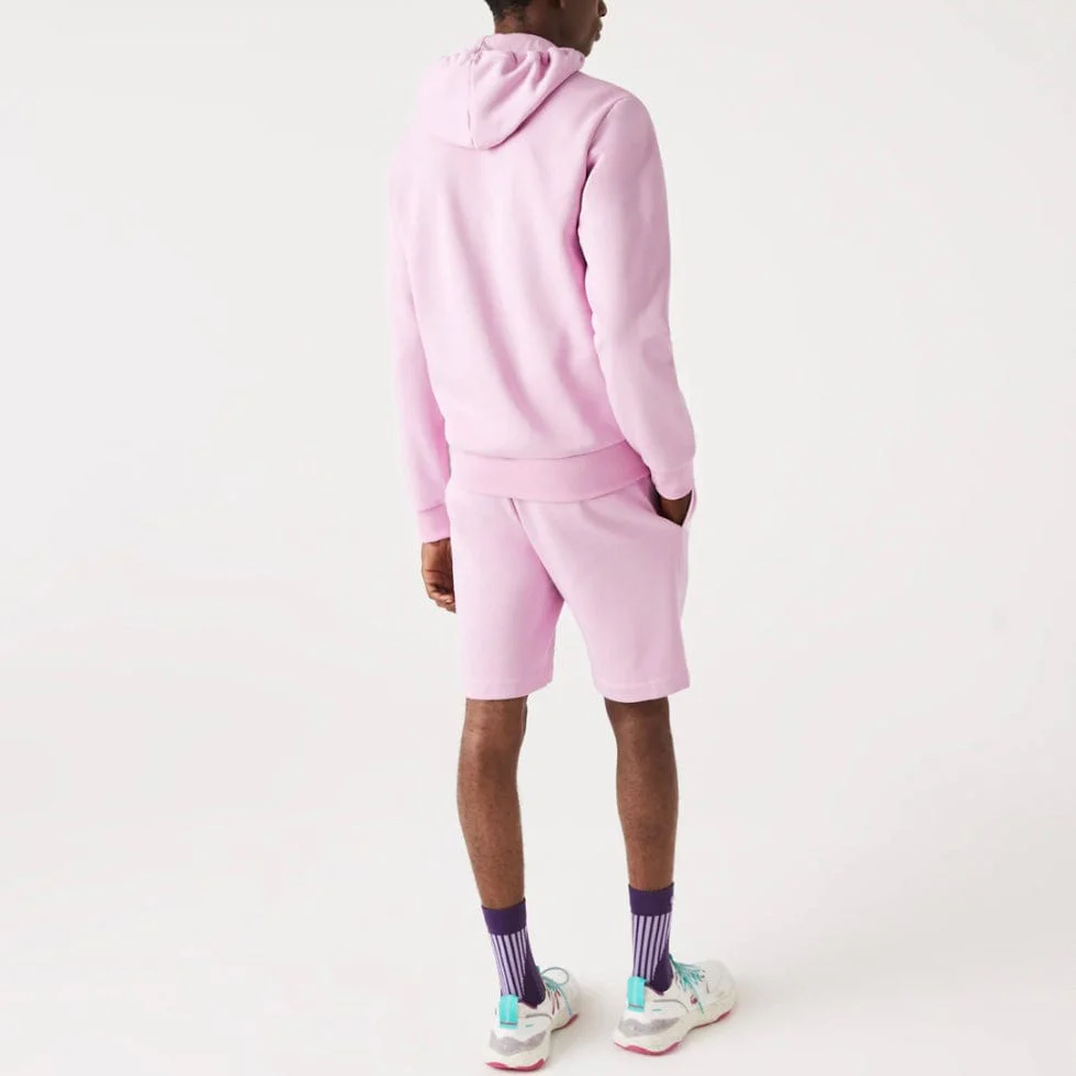 Lacoste Kangaroo Pocket Color-Blocked Hoodie (Pink) SH9626-51 - Image 3