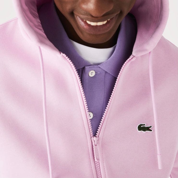 Lacoste Kangaroo Pocket Color-Blocked Hoodie (Pink) SH9626-51 - Image 5