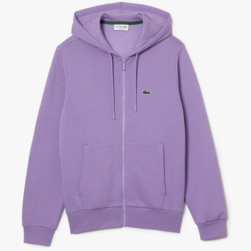 Lacoste Kangaroo Pocket Color-Blocked Hoodie (Purple) SH9626-51