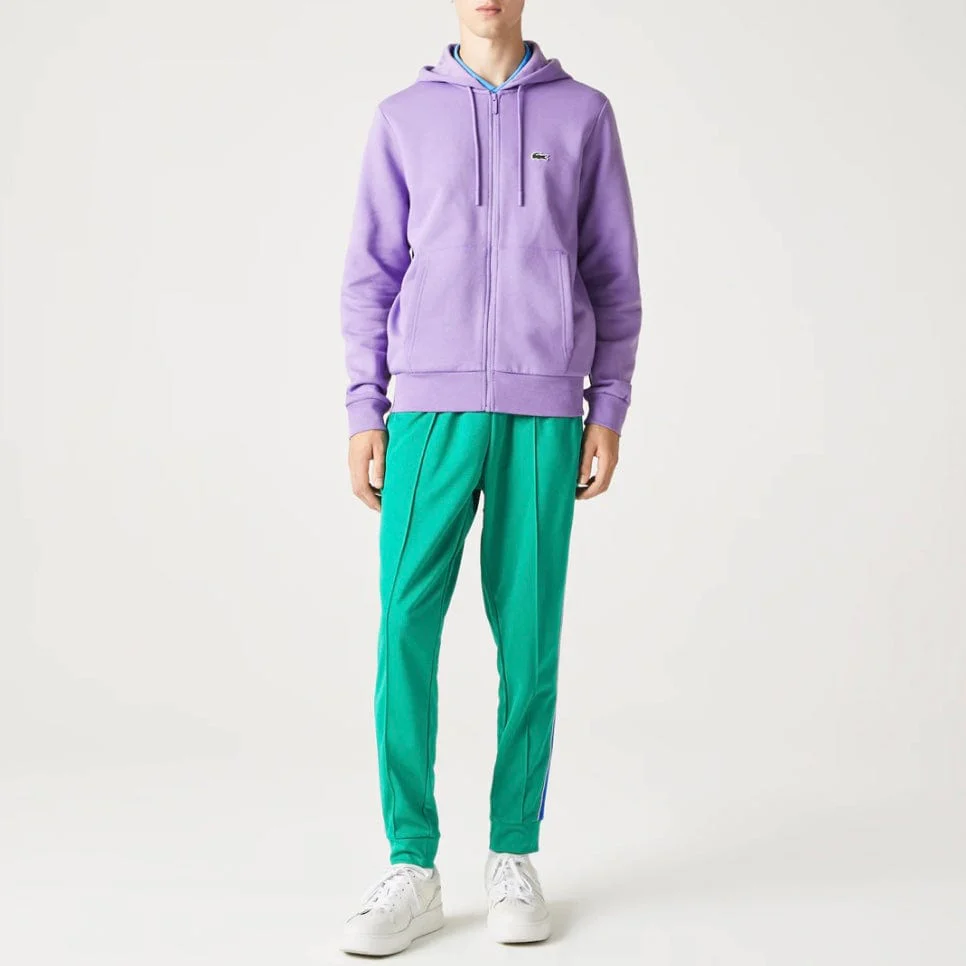 Lacoste Kangaroo Pocket Color-Blocked Hoodie (Purple) SH9626-51 - Image 2