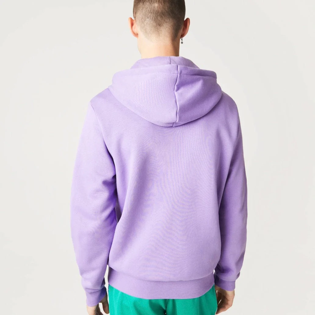 Lacoste Kangaroo Pocket Color-Blocked Hoodie (Purple) SH9626-51 - Image 3