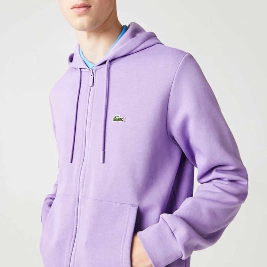 Lacoste Kangaroo Pocket Color-Blocked Hoodie (Purple) SH9626-51 - Image 4