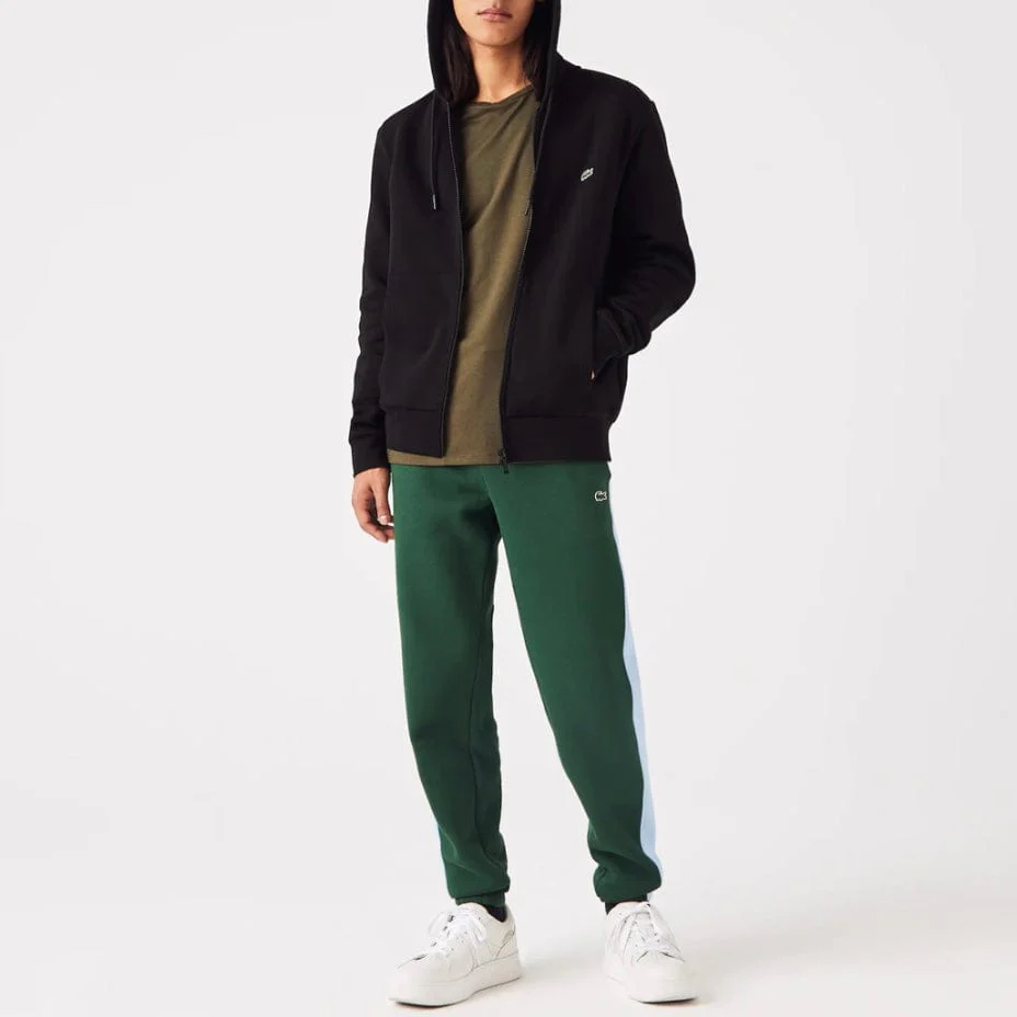 Lacoste Kangaroo Pocket Color-Blocked Hoodie (Black) SH9626-51 - Image 2