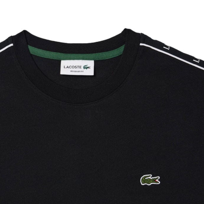 Lacoste Logo Stripe Tee (Black) TH7404-51 - Image 2