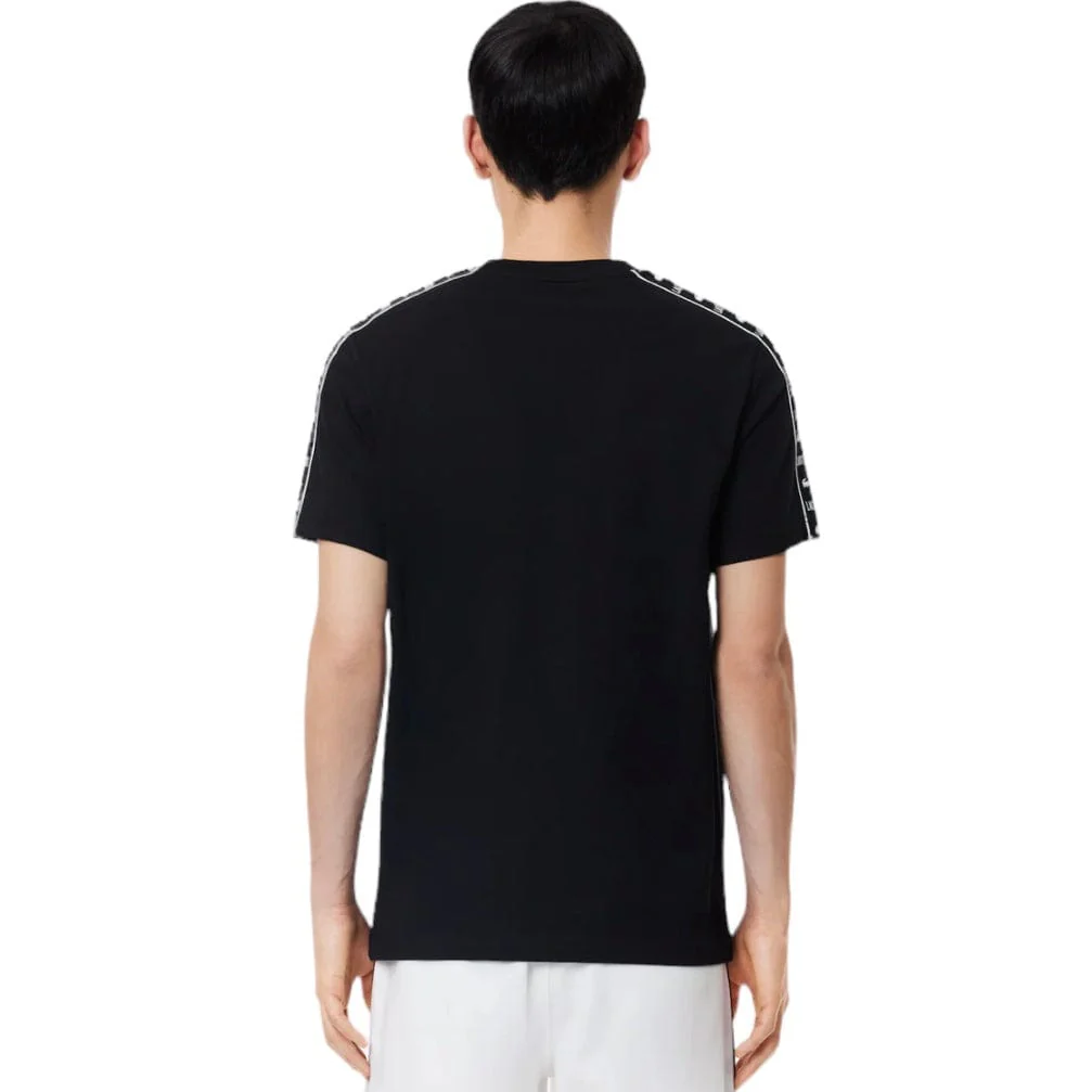 Lacoste Logo Stripe Tee (Black) TH7404-51 - Image 4